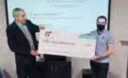 Quentin Klymyk à la remise des prix Soutien à l'entrepreneuriat